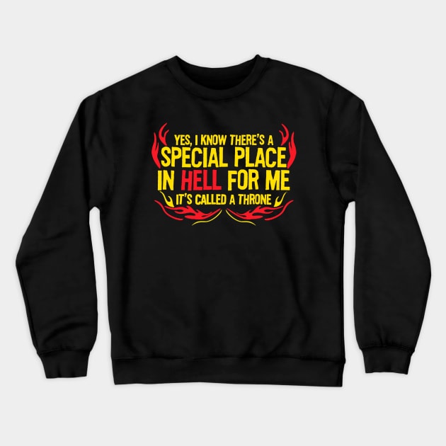 hell throne Crewneck Sweatshirt by clownverty